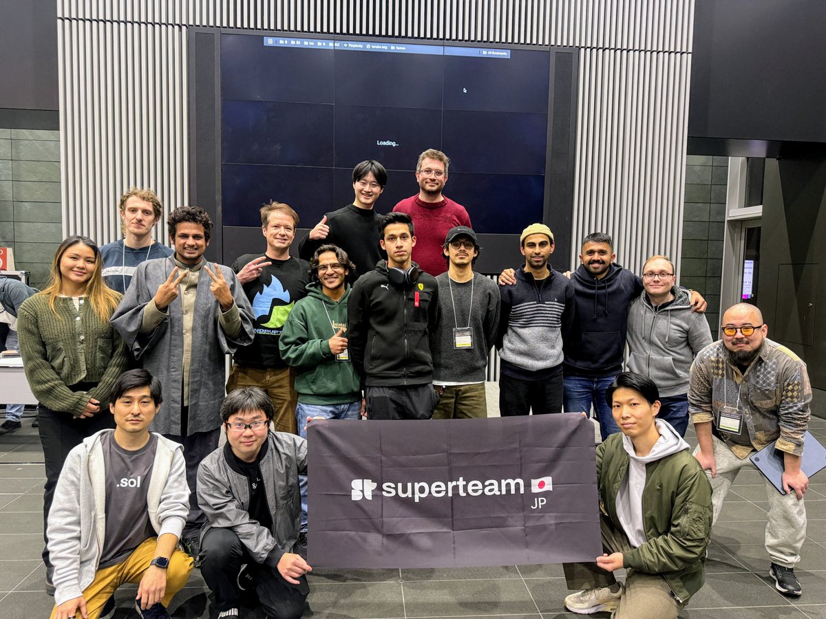 SuperteamJapan's tweet image. Builders Weekend ありがとうございました‼️

3日間にわたり、熱意あるビルダーの皆さまと充実した時間を過ごすことができました🔥

このイベントにSuperteam Japanが共催として関わらせていただけたこと、心から誇りに思います。

すべての皆さまにあらためて感謝いたします。またお会いしましょう🤝