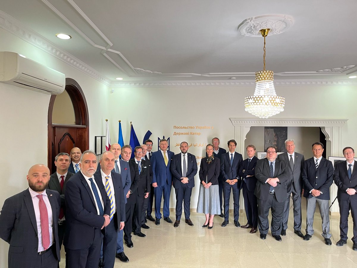 On February 24, EU Ambassadors in Doha met with the Ambassador of Ukraine, H.E. Andrii Kuzmenko, at the Ukrainian Embassy.

Three years ago, Russia launched a war of aggression against Ukraine, violating international law and undermining Ukraine’s territorial integrity,