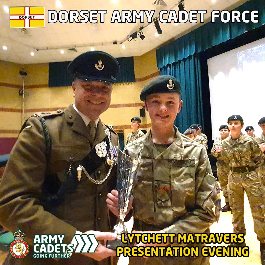 Always nice to be invited to Detachment presentation evenings. It really does highlight the fantastic achievements by our cadets and the dedication of our CFAVs. <a href="/Dorsetacf/">Dorset ACF</a> <a href="/ArmyCadetsUK/">Army Cadets UK</a>