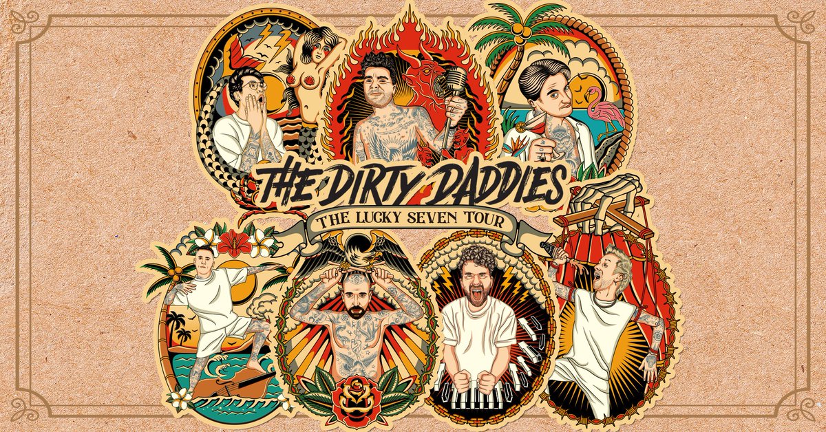 Op vrijdag 9 januari (Hengelo) en zaterdag 10 januari (Enschede) komen The Dirty Daddies vol gas en met een brede glimlach naar Metropool.

➡️ Alle info Hengelo: metropool.nl/agenda/the-dir…

➡️ Alle info Enschede: metropool.nl/agenda/the-dir…