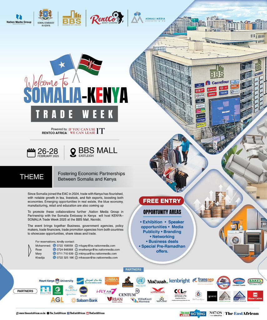 Ahmed Mohamed ((ASMALi)) (@asmali77) on Twitter photo Wednesday 26th to Friday 28th. BBS Mall, Eastleigh. Well done <a href="/AsmaliMedia/">Asmali Media, Events & PR™️</a> for this huge partnership with <a href="/NationMediaGrp/">Nation Media Group</a>. Wednesday 26th to Friday 28th. BBS Mall, Eastleigh. Well done <a href="/AsmaliMedia/">Asmali Media, Events & PR™️</a> for this huge partnership with <a href="/NationMediaGrp/">Nation Media Group</a>.