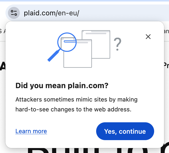 Do <a href="/Plaid/">Plaid</a> employees get this on plain.com?