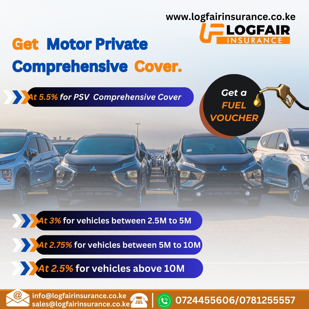 LogfairI's tweet photo. Get comprehensive motor insurance at the best rates! 🚗💨 Enjoy coverage starting at 5.5% for PSV, 3% for vehicles (2.5M-5M), 2.75% (5M-10M), and 2.5% (10M+)! Plus, win a fuel voucher! 🔥 Visit https://t.co/LqkN7P4Qt2 now! https://t.co/QW5eYOT2OM