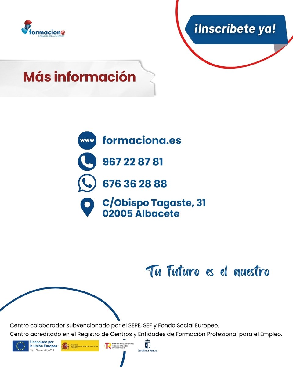 📢 Upskilling &amp; Reskilling en el curso Movilización del Paciente con Movilidad Reducida. Aprende posturas seguras, uso de apoyos y prevención de lesiones.

📚 Aula virtual | 30h | Inicio inminente
🔗 Inscríbete ya 👉 formaciona.es/producto/movil…

#FormaciónSanitaria #Formaciona