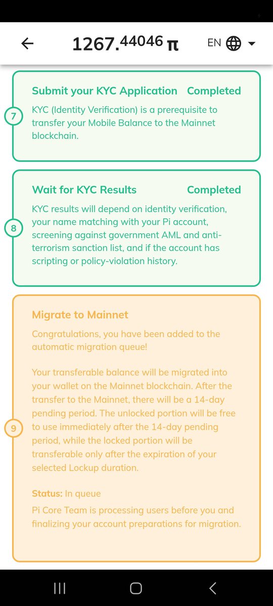 Ang08Iron's tweet photo. @drnicolas_ @binance @elonmusk @PiCoreTeam @PiNewsApp Hello
Any idea when these updates are going to be available
I have been mining pi for almost 5 6 years now
My KYC verification process is on pending for more than a month now whil it shows that I have successfully successfully KYC. This remains a blocking point https://t.co/y7mgol234h