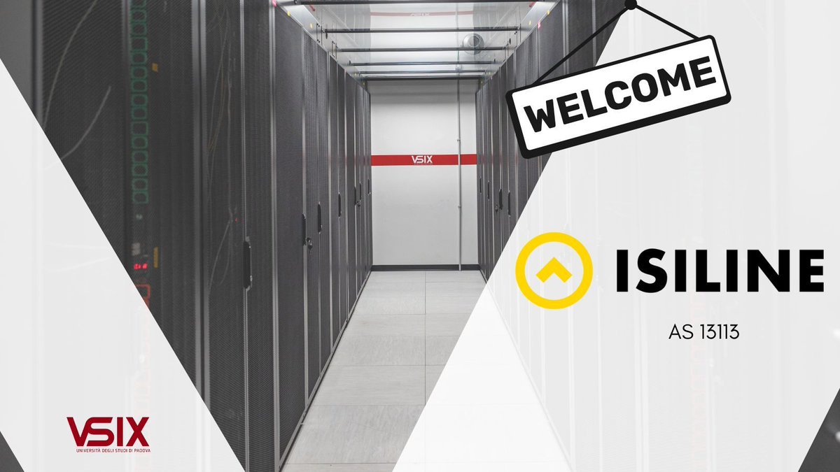 Siamo felici di annunciare un nuovo aderente sulla peering LAN di VSIX: 
diamo il benvenuto a ISILINE!

Per entrare a far parte della nostra famiglia peer, visita il nostro sito e scopri i nostri servizi: buff.ly/4k5XghL