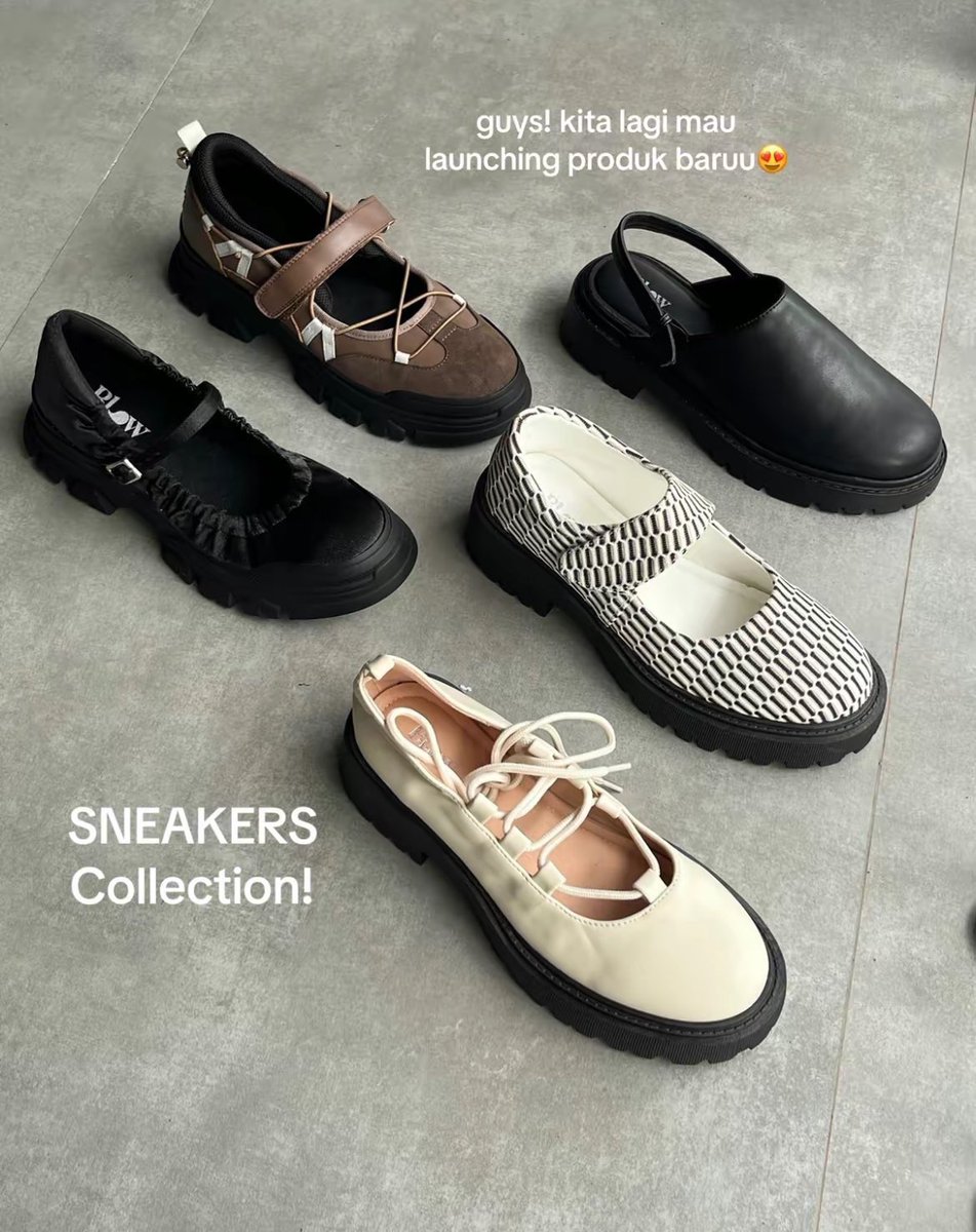 aku mau spill footwear local brand yang koleksinya lengkap, kualitas nya bagus bgt, desainnya versatile. cocok buat self reward 🤩🫶🏻✨
