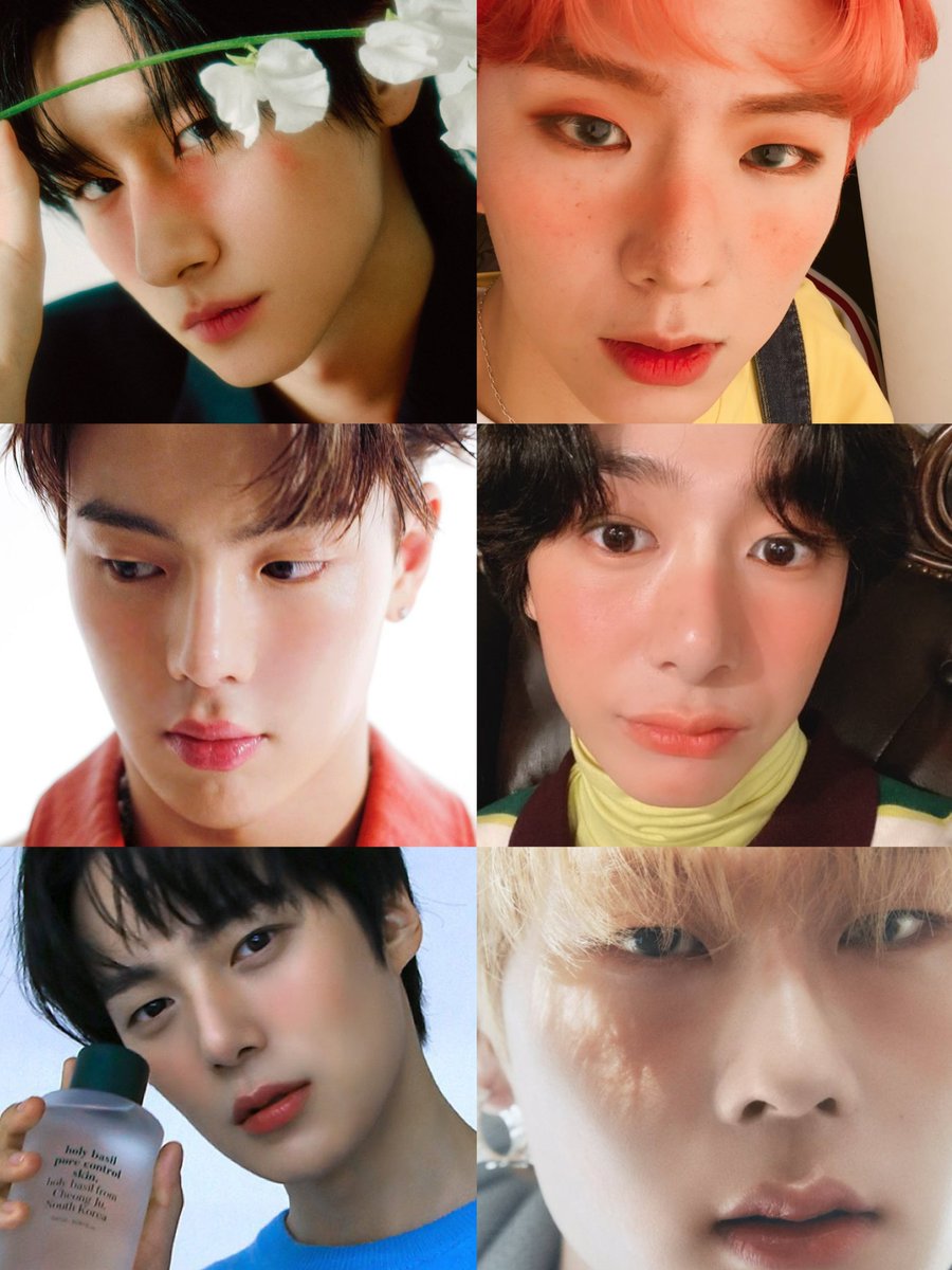 창균이 블러셔 화보 나와서 다른 멤버 블러셔 한 거 생각나가지고 찾아봤는데 모아보니까 개기엽네 고냥...