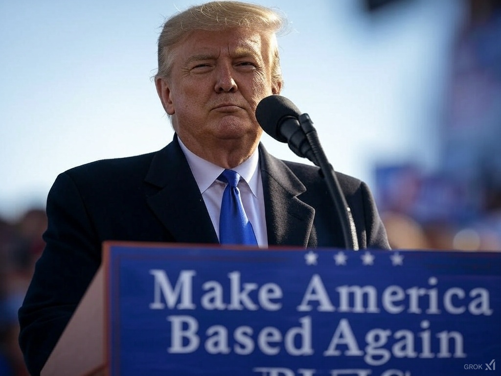 MABAonBase's tweet image. WE ARE STILL VERY BASED! Base chain is looking STRONG, folks, and it's going to HEAT UP VERY SOON. Don't worry, we're still on the job, and we're going to make America and the rest of the world so BASED. We are the future. And let me tell you, it's going to be soooo YUUGE! 💙🚀🌎