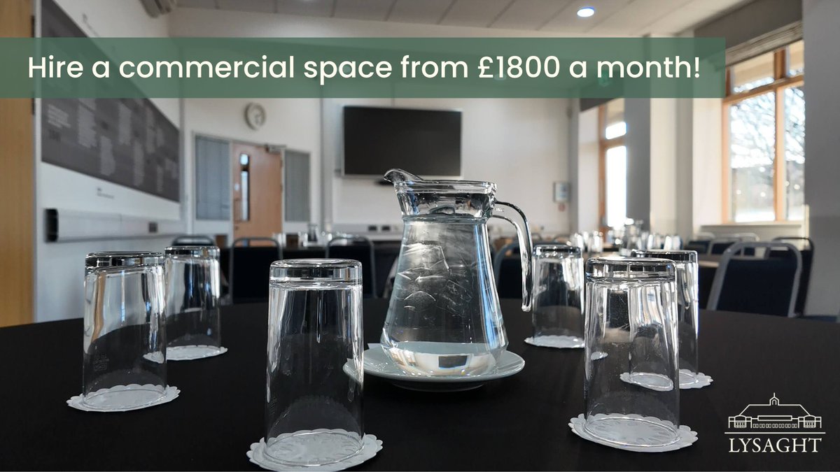 When using a commercial space at Lysaght, you can expect:

- Free and secure parking
- Tech support
- Complimentary tea and coffee
- On-site reception

To find out more about the different hiring options at Lysaght, visit our website: bit.ly/lysaght-hire