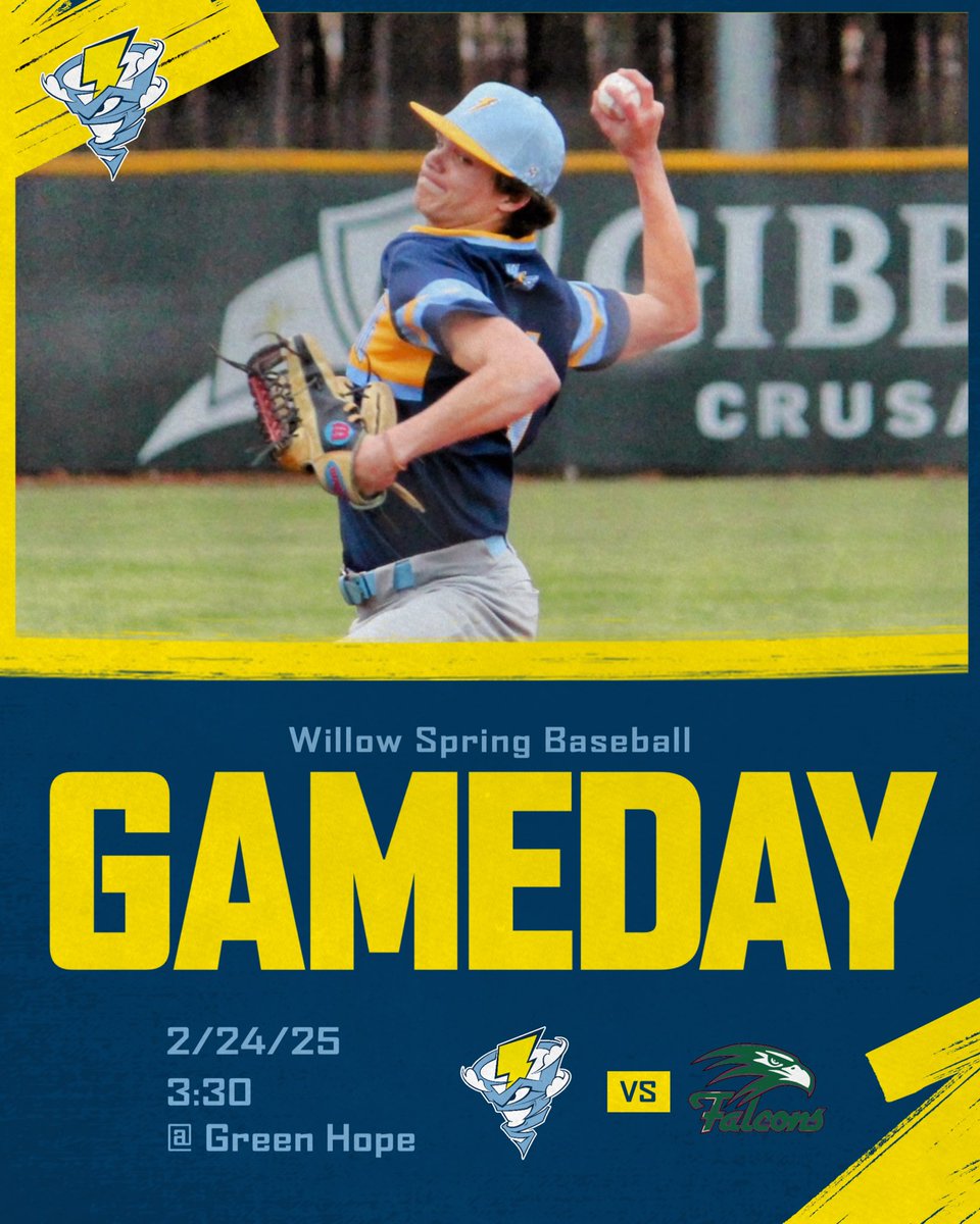 WS_Storm_Base's tweet photo. Wake up! It’s Game Day. Varsity Storm @ Green Hope 3:30. JV home 4:00. https://t.co/ogMb3I8ZF2