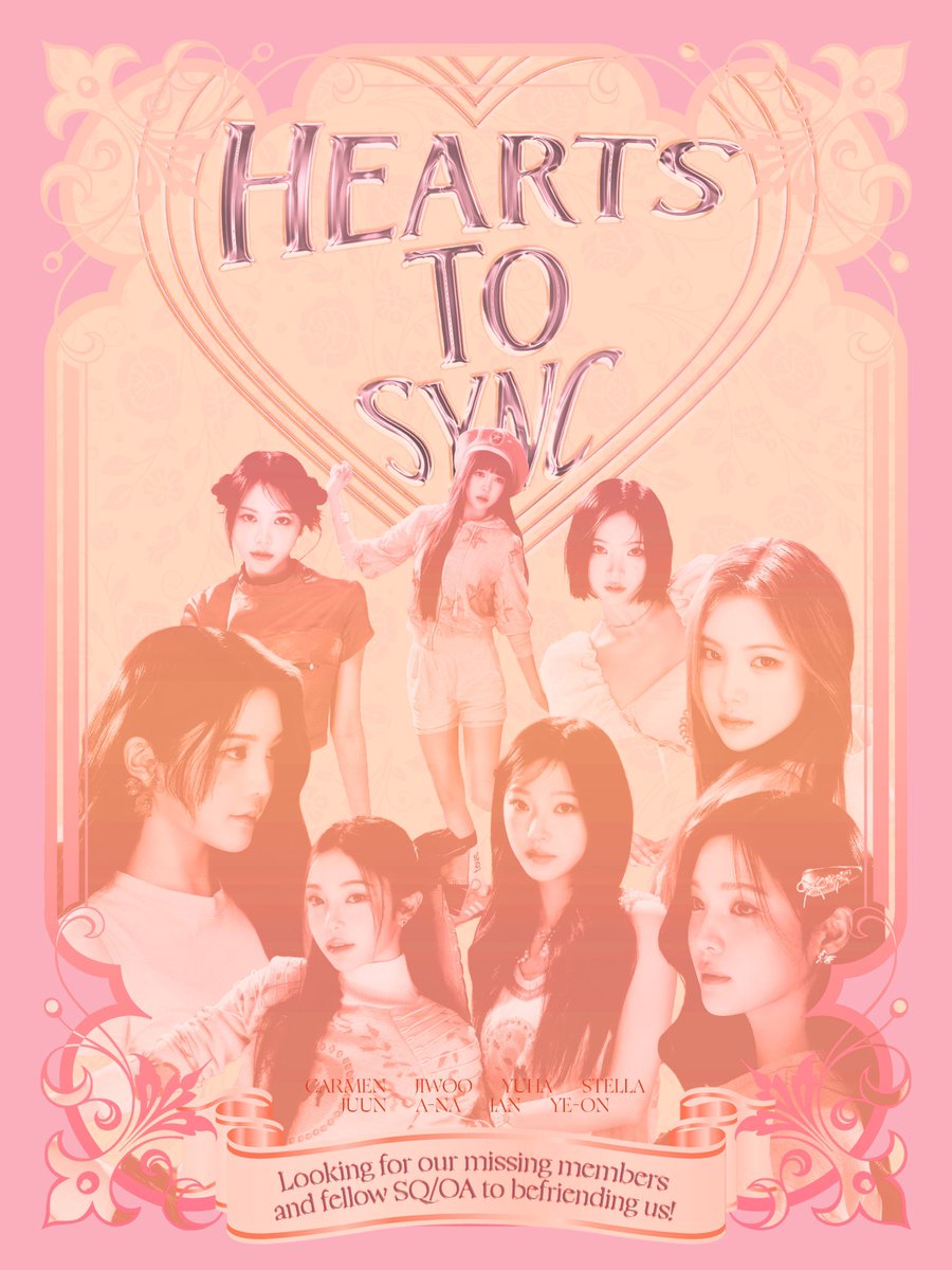 Hi! Here we are 𝗛͟𝗲͟𝗮͟𝗿͟𝘁͟𝘀͟𝗧͟𝗼͟𝗦͟𝘆͟𝗻͟𝗰, who are embarking on a quest to find our missing crystals: Yuha, Juun, Ian, and Ye-on. If you are one of them or hold the key of their whereabouts, please reply below! We hope you can help us with our secret duty! ꒰୨୧◞ 。🪷