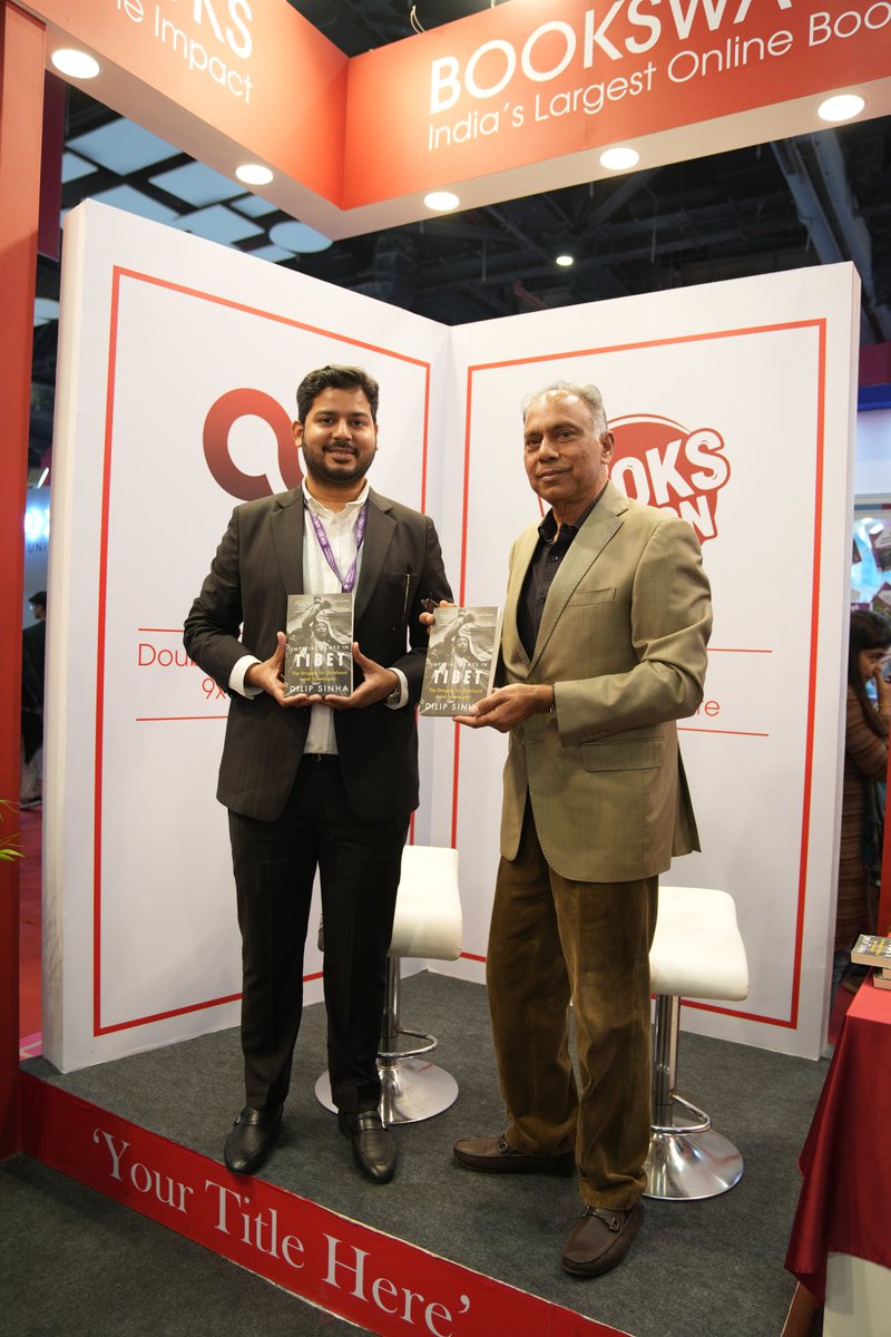 bookswagon_in's tweet image. 📚✨ Had the pleasure of meeting the incredible author, Dilip Sinha, at the book fair! His insightful book, Imperial Games in Tibet.
#BookFair #AuthorMeet #DilipSinha #ImperialGamesInTibet #HistoryBooks #TibetSovereignty #StatehoodStruggles