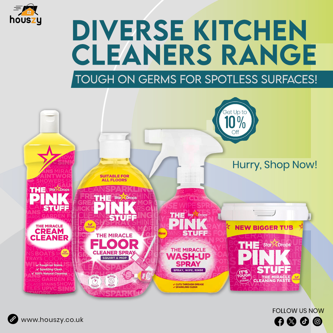 Houszy_'s tweet photo. 🧼✨ Keep your kitchen sparkling clean with our Diverse Kitchen Cleaners Range! Tough on germs, gentle on surfaces.

🛒 Get up to 10% OFF – but hurry, this offer won’t last long!

Shop now &amp; enjoy a spotless kitchen! 🚀💚 

Shop Now
https://t.co/3NjeBWSl7i https://t.co/jtuaXDKS1J