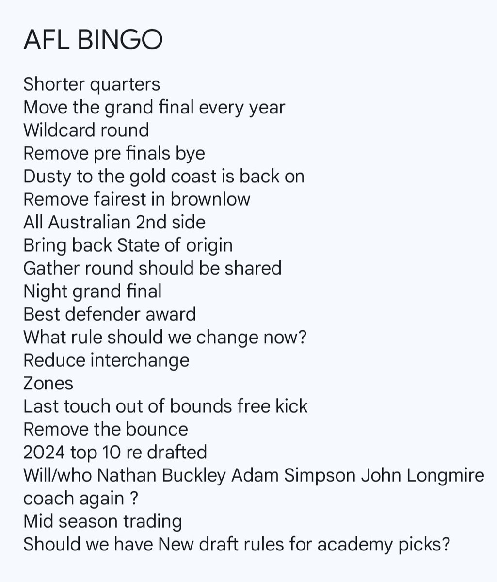 rangaroon's tweet image. My 2025 bingo card.