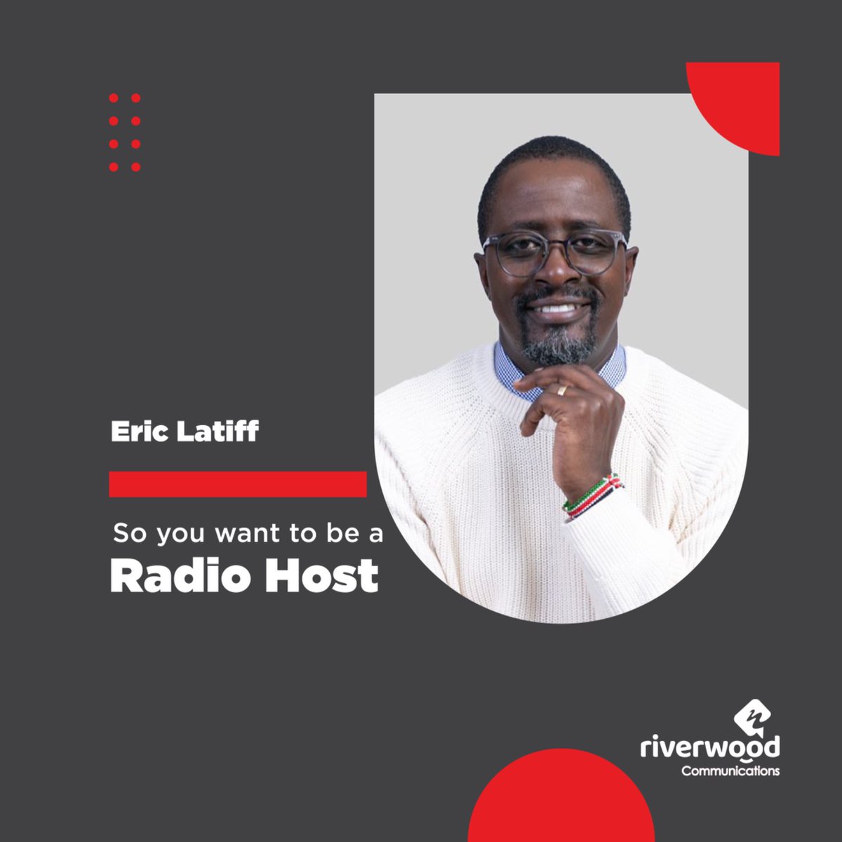 Eric Latiff’s journey into radio began with childhood fascination—listening to legendary voices on KBC in the 1980s, particularly Fred Obachi Machoka’s Kua Juu, Kua Tops na Sanyo. 

#SYWTB #RadioHost #Radio #RiverwoodCommunications #BetterCommunication #PR