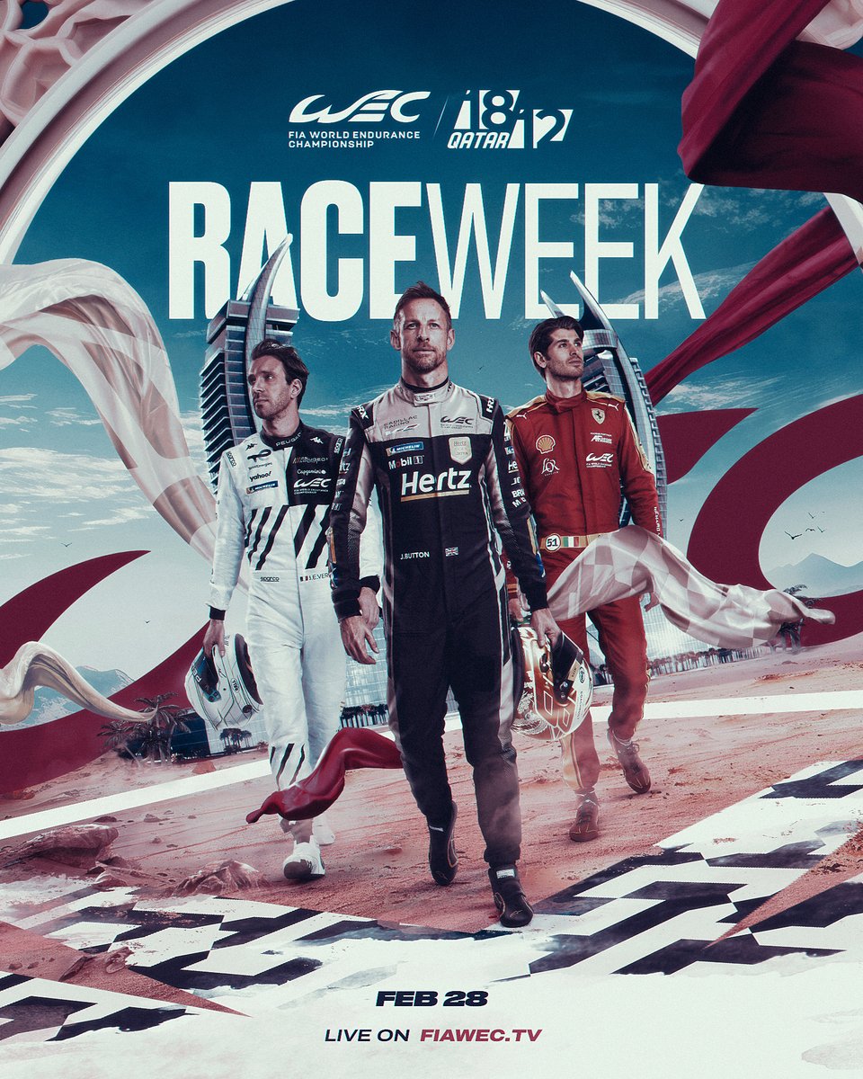 FIA World Endurance Championship (@fiawec) on Twitter photo First RACE WEEK of the year... FINALLY! 🙌
Are you geared up and ready for the Qatar 1812km on 28th February?
Watch it live on FIAWEC.TV 🎥
#WEC #Qatar1812km <a href="/lusailcircuit/">حلبة لوسيل الدولية</a> First RACE WEEK of the year... FINALLY! 🙌
Are you geared up and ready for the Qatar 1812km on 28th February?
Watch it live on FIAWEC.TV 🎥
#WEC #Qatar1812km <a href="/lusailcircuit/">حلبة لوسيل الدولية</a>