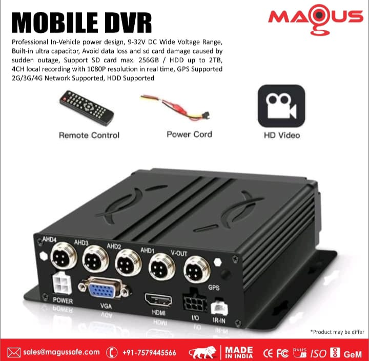 magussafe's tweet image. Mobile DVR – Advanced Surveillance on the Move!
Ensure real-time security for your vehicles with Magus Mobile DVR – the perfect solution for fleet management, public transport, and personal vehicle monitoring.

#MobileDVR #VehicleSecurity #FleetManagement #SmartSurveillance #Tech