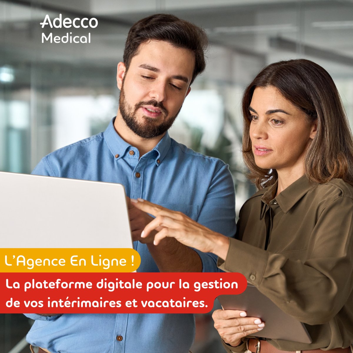 [ #DigitalRH 💻] - Simplifiez vos remplacements avec l’Agence en Ligne d’Adecco Medical !

✅ Missions &amp; planning en temps réel
✅ Validation rapide des contrats
✅ Suivi des stats &amp; intérimaires

💡 Simple, rapide &amp; gratuit !

➡️ bit.ly/3ZP9LH1 ⬅️ ou 📞 0800 007 006