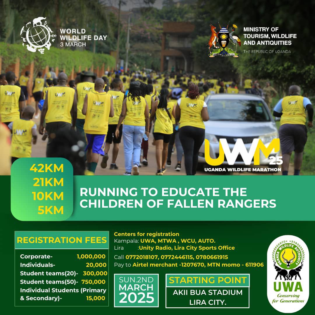 IamGloria250's tweet photo. Get Your Running Kit Today 💃
Kits are still available, Grab yours now at,
📍 @MTWAUganda
📍 @ugwildlife
📍 Unity FM Lira
📍 QFM Lira
Don’t miss out secure your kit and be part of the Uganda Wildlife Marathon 2025.
#WWD2025
#WorldWildlifeDay2025
#RunForWildlife https://t.co/GSwKA9x4Uz
