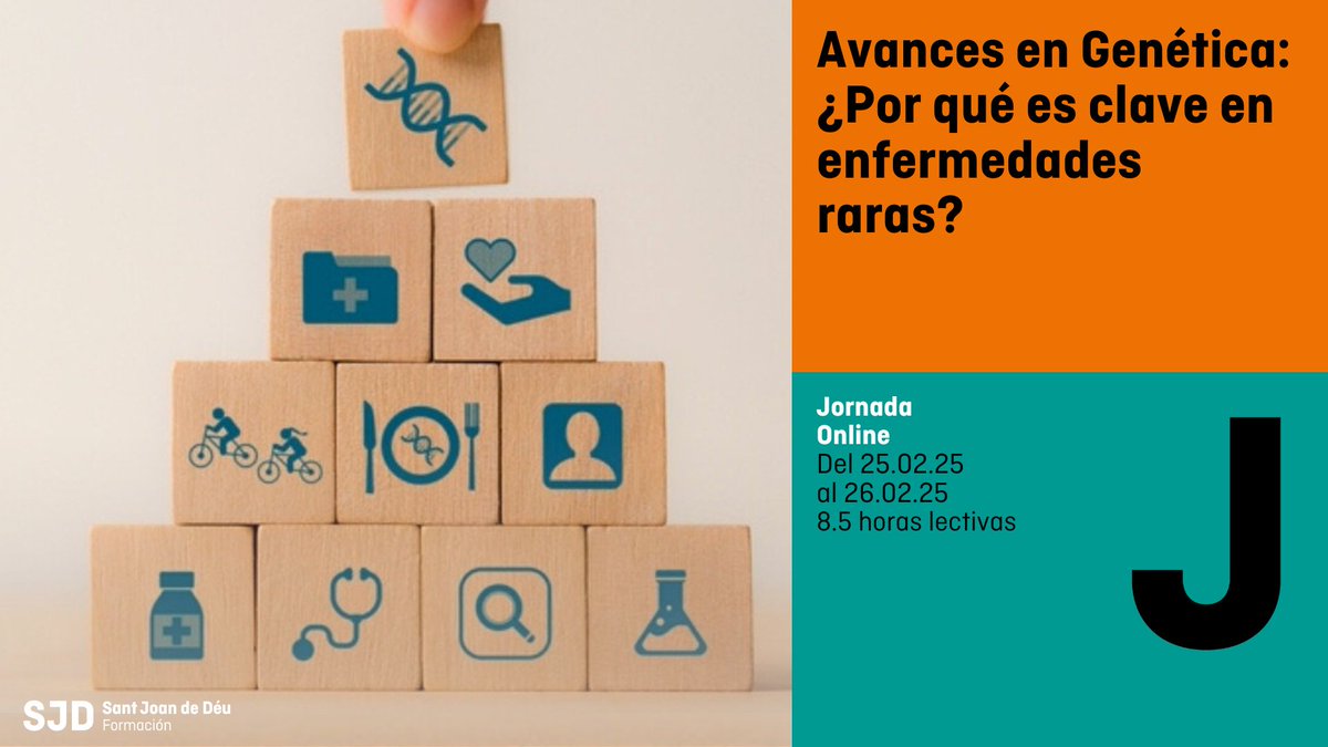 SJD Formación (@sjdformacion) on Twitter photo 🚀 Mañana comienza nuestra jornada online Avances en Genética🧬
🔍 Descubre cómo la genética está transformando el diagnóstico y tratamiento de las enfermedades raras.
👇 ¡Aún puedes inscribirte! No te quedes fuera y avanza hacia el futuro de la medicina
formacion.sjdhospitalbarcelona.org/es/formaciones… 🚀 Mañana comienza nuestra jornada online Avances en Genética🧬
🔍 Descubre cómo la genética está transformando el diagnóstico y tratamiento de las enfermedades raras.
👇 ¡Aún puedes inscribirte! No te quedes fuera y avanza hacia el futuro de la medicina
formacion.sjdhospitalbarcelona.org/es/formaciones…