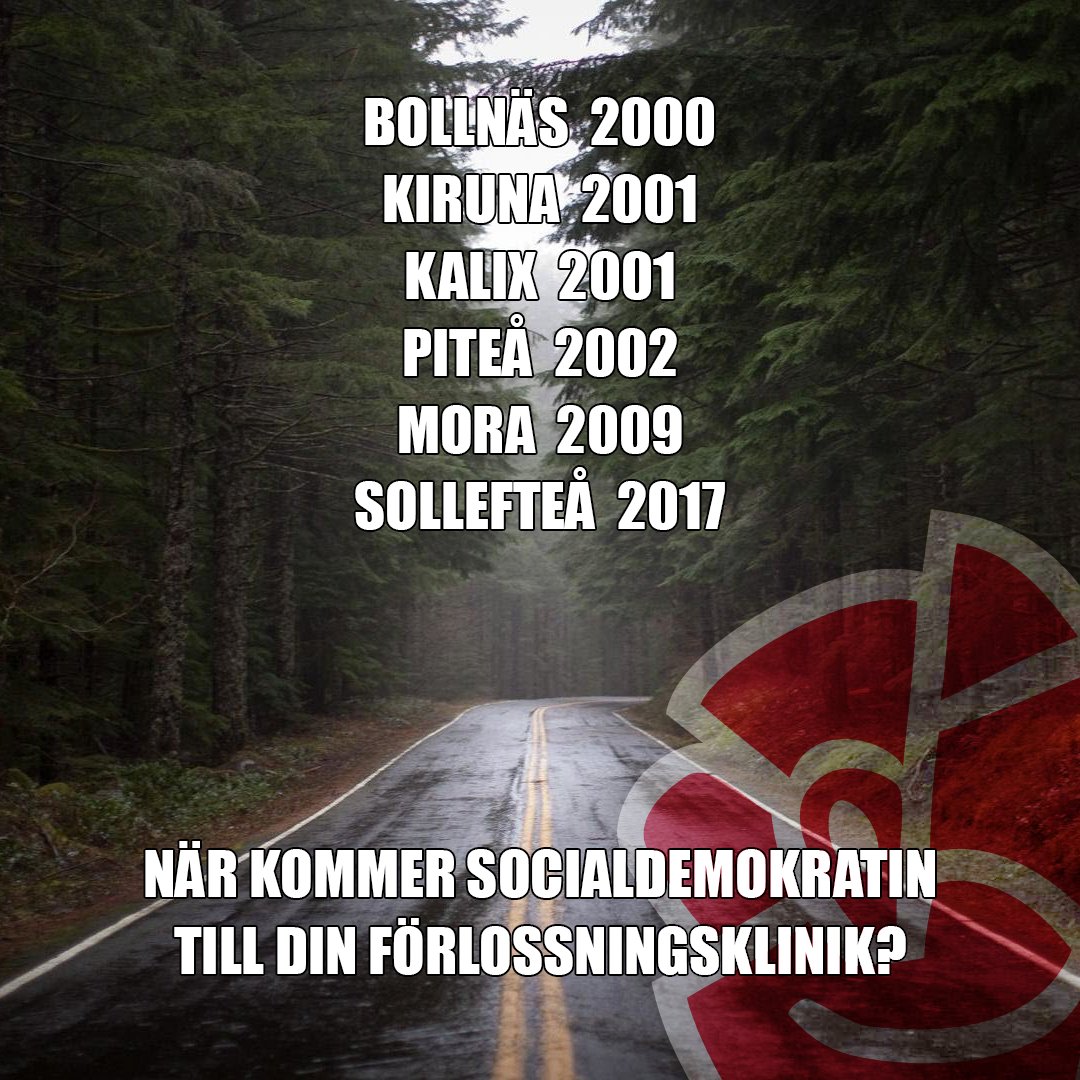 Socialdemokraterna har haft makten i varje region som lagt ner sjukhus och BB:n under 2000-talet, med ett undantag. Detta nämns aldrig i media. Låt oss sprida den informationen ändå!