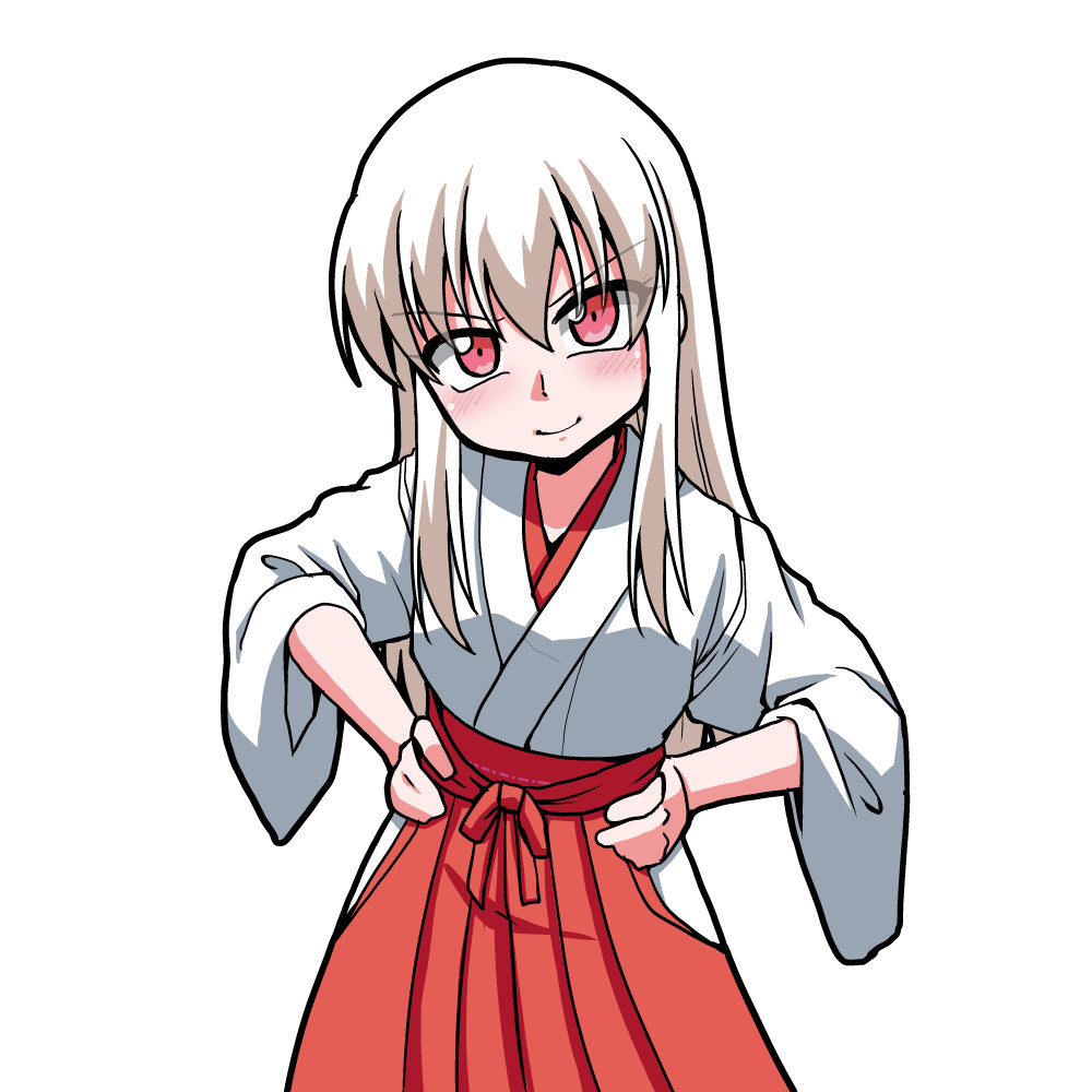 「最近調子が悪い感じがするので巫女きく描いて整える。 」|楓蛙のイラスト