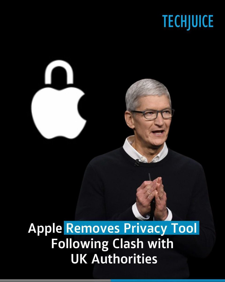TechJuicePk's tweet photo. #Apple Pulls Advanced #Encryption for #UK Users Amid Government Dispute!

Apple has withdrawn its #AdvancedDataProtection (ADP) feature from iCloud storage services in the UK. 

To know why, read full story in the first comment! https://t.co/zUP9xsGl0Q