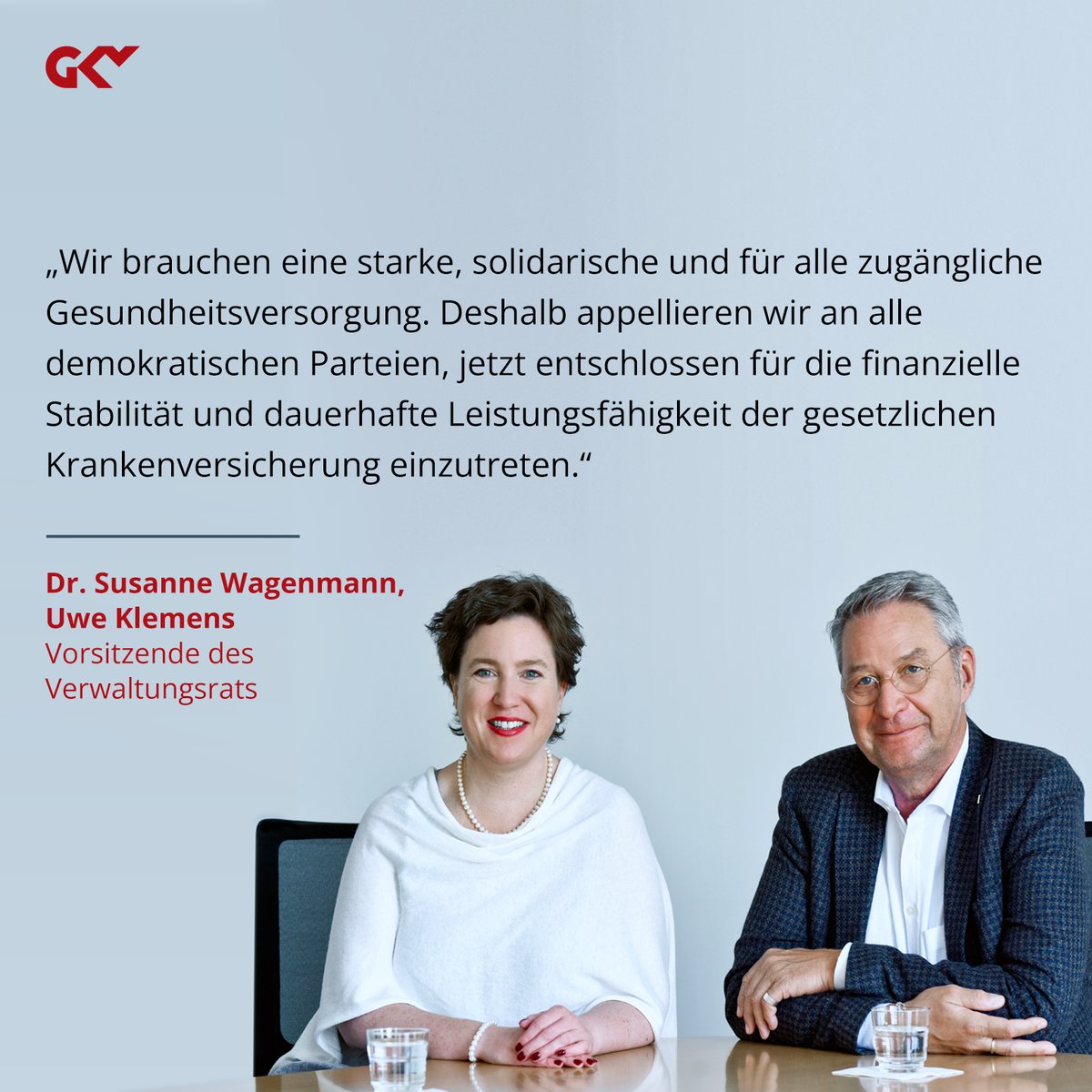 Soziale Sicherungssysteme stärken - #Verwaltungsrat #GKV wendet sich an neue Abgeordnete. Mehr: tinyurl.com/2vmx4ert
