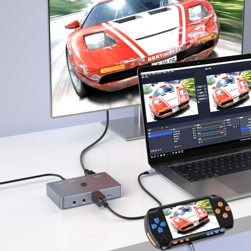 Multi-channel switching video capture card Game live capture card