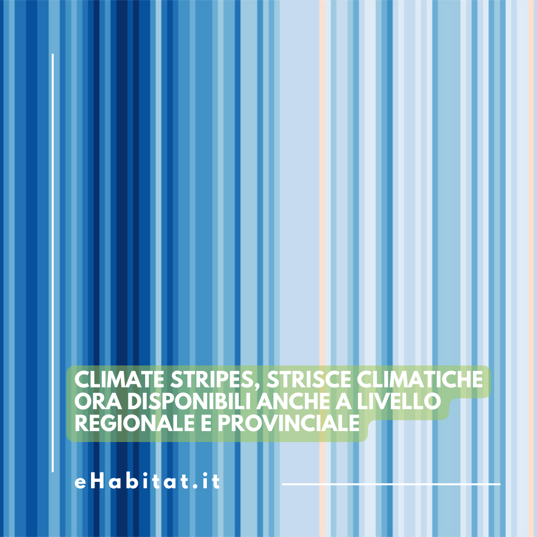 eHabitatit's tweet photo. Le climate stripes, ovvero le strisce che rappresentano il riscaldamento globale, sono ora disponibili pure a livello regionale e provinciale grazie a Dataclime.
🌐 Approfondisci:
https://t.co/UZId5o7Ys0
#climatestripes #clima #riscaldamentoglobale #climatecrisis https://t.co/YP9DCvEnux