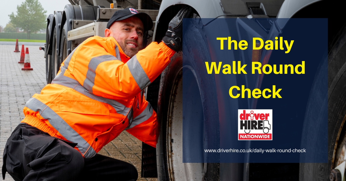 Legal &amp; moral obligation for #operators &amp; #drivers - daily Walk Round Check. Failure to meet roadside DVSA check standards could lead to penalty points, a Prohibition Notice, a visit from DVSA inspectors &amp; possible prosecution. Read full checklist: driverhire.co.uk/resources/dail…
