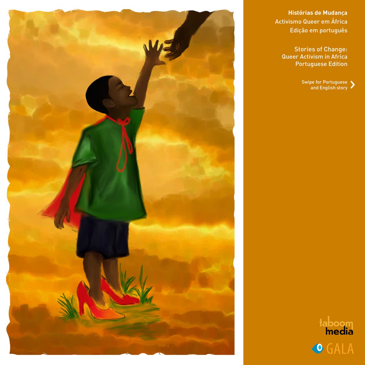 ✨ Feature: Transformar a Dor em Ganho / Turning Pain into Gain by Pamina Sebastião by <a href="/Kioya_1/">Kioya</a> @EqualityTriang1, art by Kgalalelo Shoai

📚 Explore Stories of Change: Queer Activism in Africa—free in Portuguese &amp; English: taboommedia.com/2024/10/29/tab…  

#QueerStories #QueerAfrica