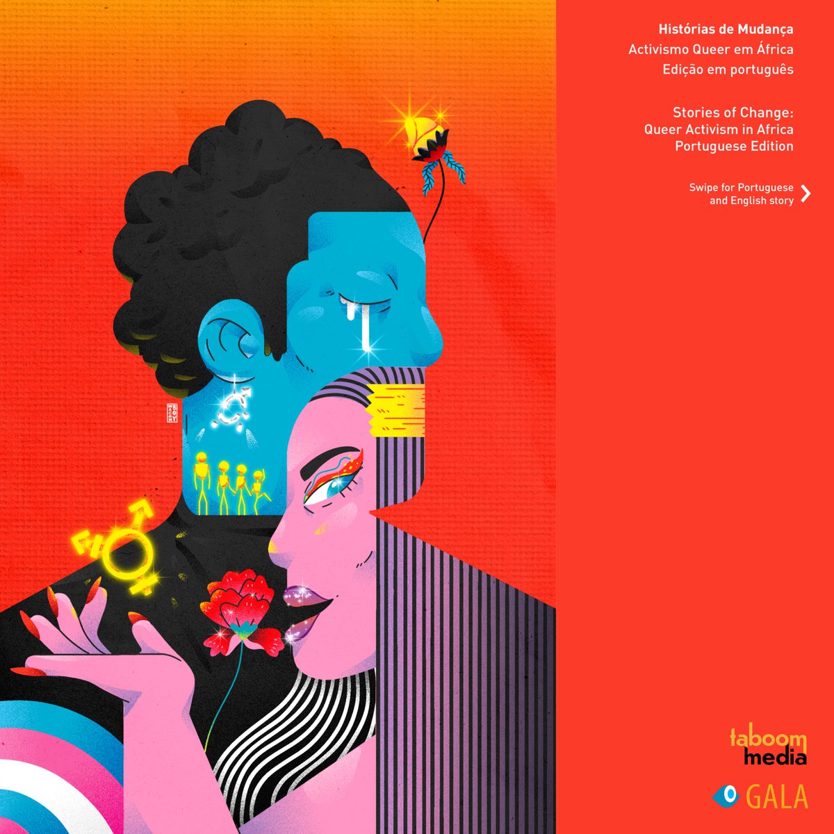 ✨ Featured Story: Provocado para um Objectivo / Provoked to Purpose by Khanyisile Phillips, art by WacomBoy

📚  Explore Stories of Change: Queer Activism in Africa—free in Portuguese &amp; English: taboommedia.com/2024/10/29/tab…  

#QueerStories #QueerAfrica
