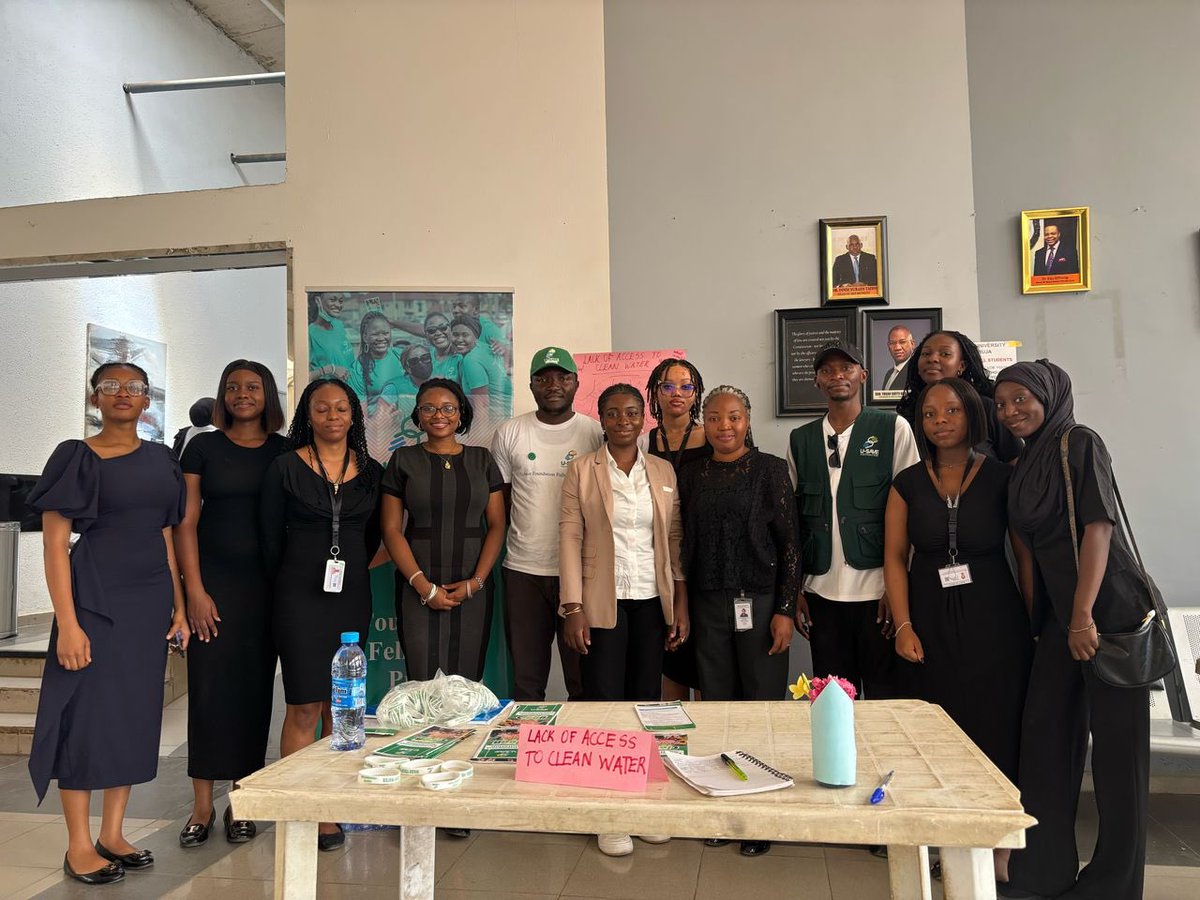 usavefoundation's tweet image. Empowering the next generation to prioritize access to clean water! 
We’re proud to have partnered with Baze University Law Clinic for their Law Week program, educating students on the importance of clean water and sanitation. 

#usavecares #cleanwatermatters #lawweek #bazeuni