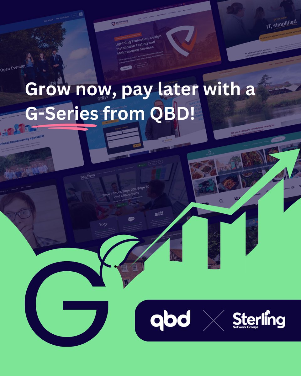 With a G-Series by QBD, you can get a brand new website, plus access to our full range of digital solutions in one simple, affordable monthly package, so you can spread the cost over 12 months.

Visit qbd.co.uk/g-series/

#newwebsite #gseries #digitalmarketing #qbd