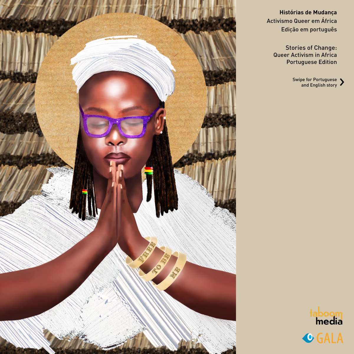 ✨ Featured Story: O Meu Sermão Sobre Amor-Próprio / My Sermon of Self-Love by Diana Karungi, art by Boniswa Khumalo

📚  Explore Stories of Change: Queer Activism in Africa—free in Portuguese &amp; English: taboommedia.com/2024/10/29/tab…  

#QueerStories #QueerAfrica