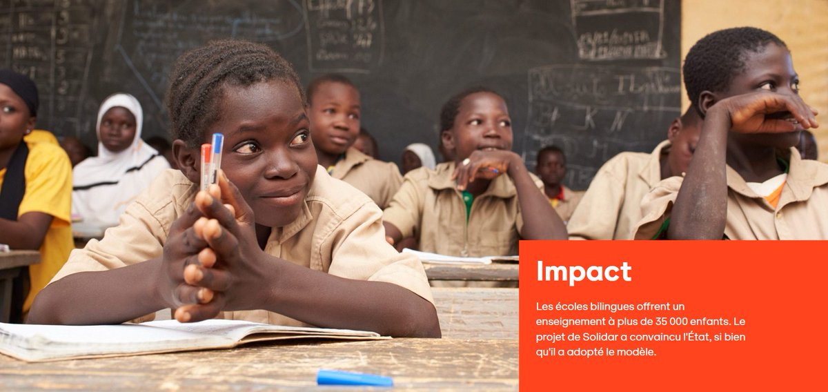 DDCBurkinaFaso's tweet photo. Au #BurkinaFaso, @SolidarSuisseBF a mis au point son modèle d’enseignement bilingue – en français et dans la langue maternelle des enfants. Les résultats de cette approche démontrent son efficacité. Découvrez !
https://t.co/ygs6l0Iyf1 https://t.co/H1mud519Bi
