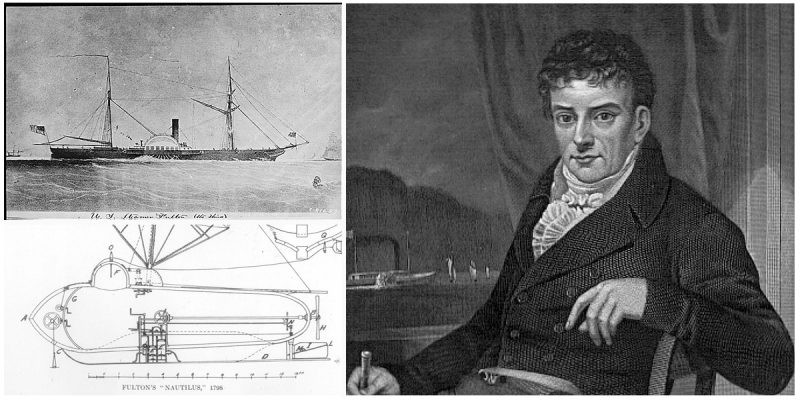 mariobianchi18's tweet photo. Il #24febbraio 1815 moriva #RobertFulton. Ingegnere ed inventore Usa. Portò la navigazione a vapore dalla fase sperimentale al successo commerciale. Non fu lui a ideare il battello a vapore, costruito già all'inizio del 1700, ma applicò le sue capacità ingegneristiche al design. https://t.co/qw8QozvKh6