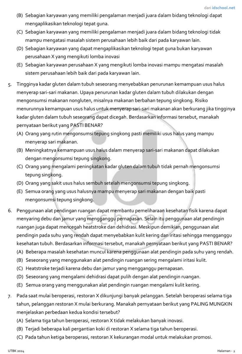 idschool_net's tweet image. Siapa mau 30 Soal PU UTBK 2024? 🙋‍♀️ #utbk2024 #snbt2025 #utbk2025