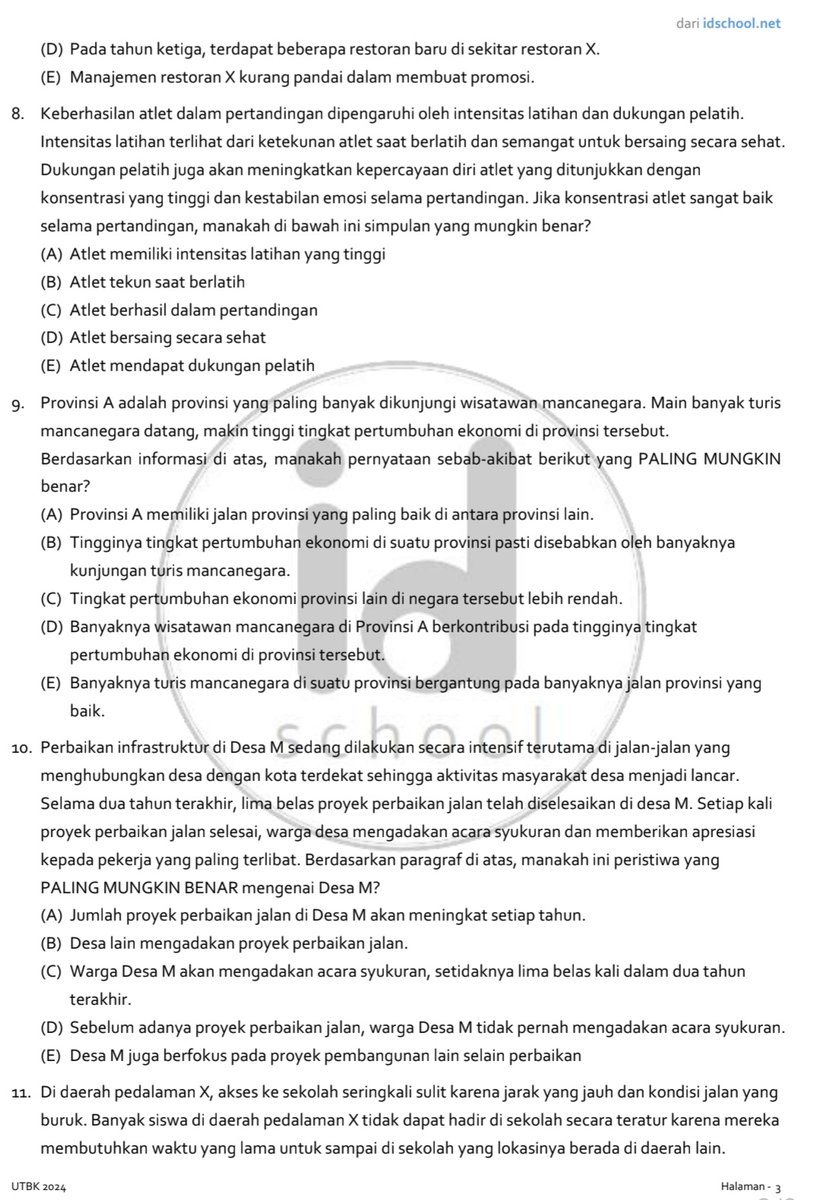 idschool_net's tweet image. Siapa mau 30 Soal PU UTBK 2024? 🙋‍♀️ #utbk2024 #snbt2025 #utbk2025