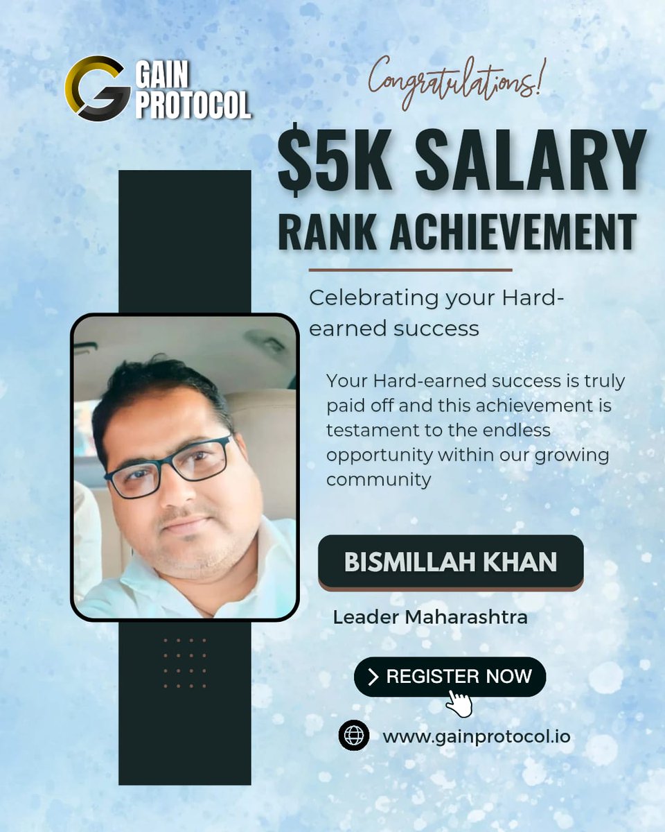 jaykumar1161904's tweet image. 🚀 Big Congratulations to Bismillah Khan from Maharashtra! 🎉

Want to achieve financial freedom like him? Start your journey with Gain Protocol today!

🌐 Explore Now: gainprotocol.io

#GainProtocol #MilestoneAchieved #CryptoSuccess #EarnBig