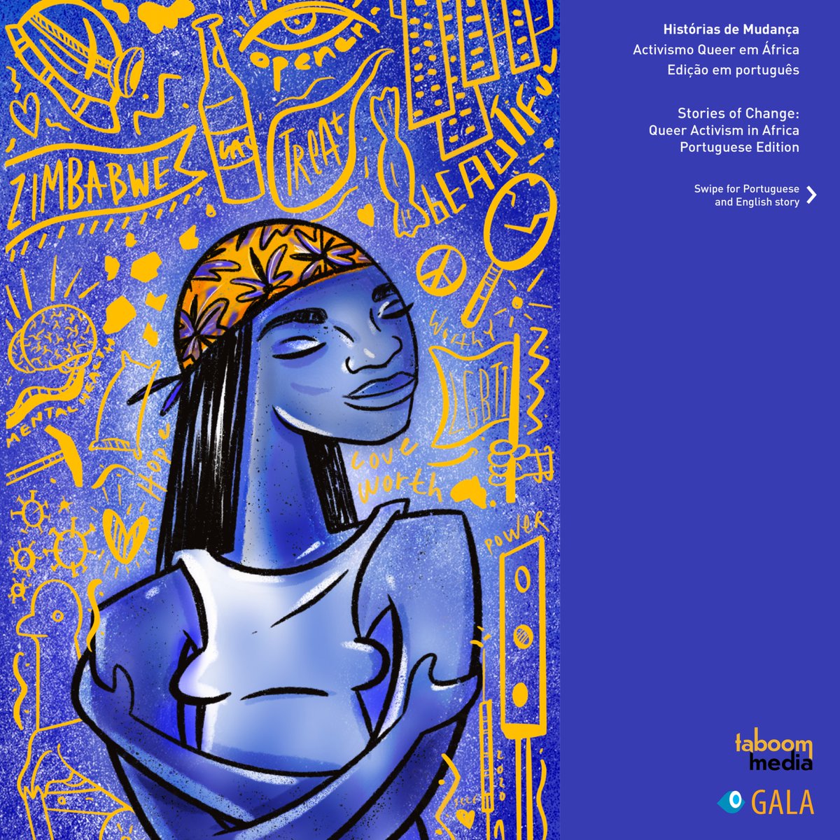 ✨ Featured Story: Sou uma Mulher Trans. Sou Digna de Amor. / I’m a Trans Woman. I’m Worthy of Love. by Dzoe Ahmad, art by Amina Gimba

📚  Explore Stories of Change: Queer Activism in Africa—free in Portuguese &amp; English: taboommedia.com/2024/10/29/tab…  

#QueerStories #QueerAfrica