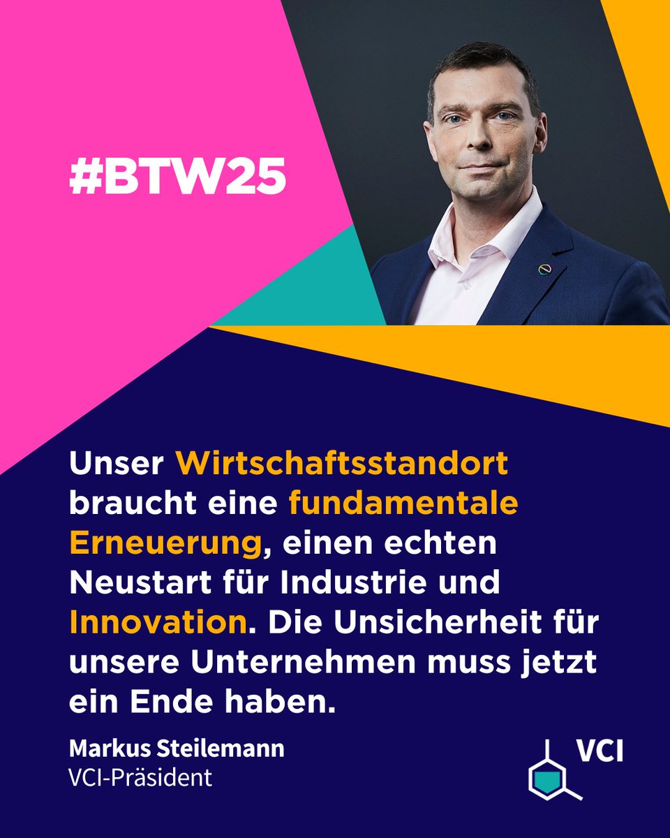 Nach der #BTW2025 stehen wir vor entscheidenden Wochen. Union und SPD müssen die Regierungsbildung jetzt zügig und konstruktiv vorantreiben. Politischen Stillstand können wir uns nicht länger leisten. Die Wirtschaft braucht klare Perspektiven und eine stabile Regierung.