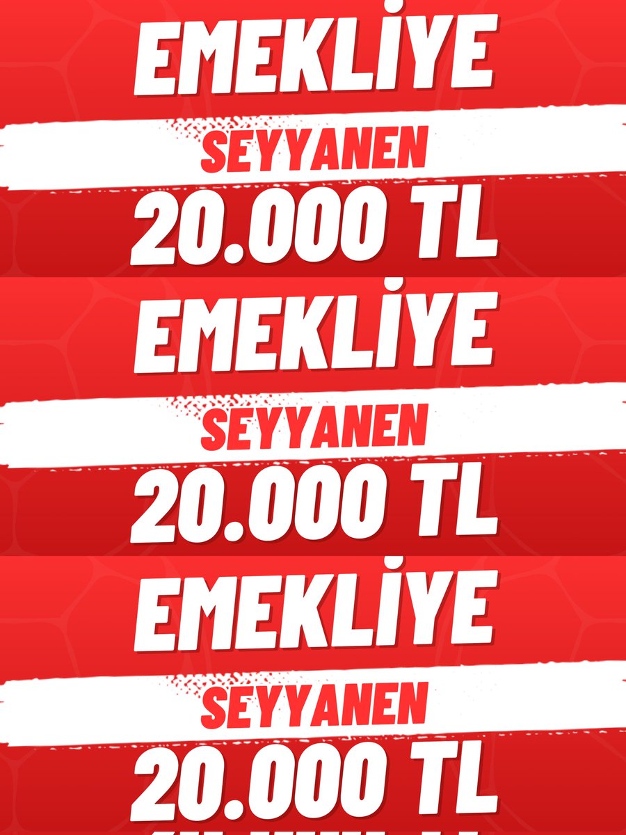 LEVENT ATACAN EYT-EF GEN.BŞK.YARD 💛💙 (@eytleventataca1) on Twitter photo Tüm emeklilere
Seyyanen 20.000 TL ‼️
#YeniTürkiyedeZulümEmekliye
#5000KısmiyeYasaZulümü
<a href="/RTErdogan/">Recep Tayyip Erdoğan</a>
<a href="/_cevdetyilmaz/">Cevdet Yılmaz</a>
<a href="/isikhanvedat/">Prof. Dr. Vedat Işıkhan</a> Tüm emeklilere
Seyyanen 20.000 TL ‼️
#YeniTürkiyedeZulümEmekliye
#5000KısmiyeYasaZulümü
<a href="/RTErdogan/">Recep Tayyip Erdoğan</a>
<a href="/_cevdetyilmaz/">Cevdet Yılmaz</a>
<a href="/isikhanvedat/">Prof. Dr. Vedat Işıkhan</a>