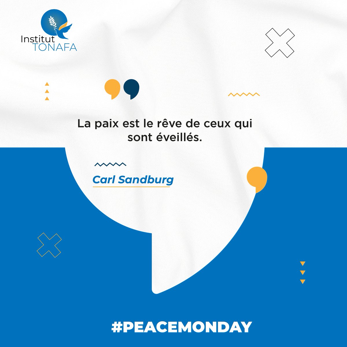 La paix n’est pas un idéal lointain, mais une réalité que nous pouvons construire chaque jour, par nos pensées, nos paroles et nos actions.

Restons éveillés et engagés pour un monde plus harmonieux.

#InstitutTonafa #TonafaDandan #PeaceMonday