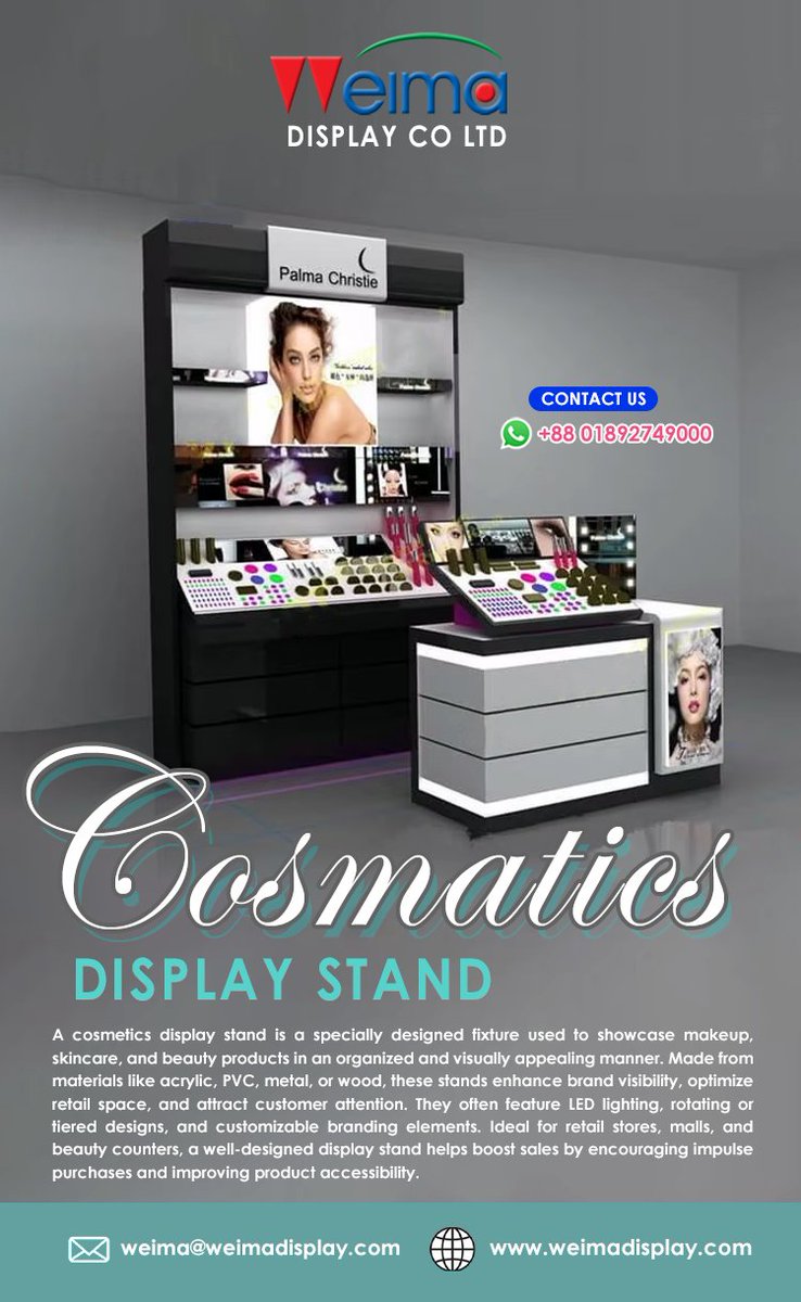 p_weima's tweet photo. #AcrylicCosmeticDisplay #BeautyDisplayStand #CosmeticDisplayStand #AcrylicDisplayStand
#RetailDisplays #BeautyCounter #MakeupDisplay #SkincareDisplay #DurableAcrylicStand #CustomizableDisplay 
#BeautyBrand #ProductShowcase https://t.co/reCe1wEIMC