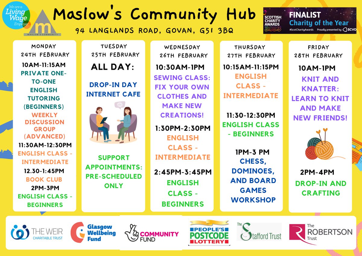 Hey there, Maslow’s fam! 🌞 Our FREE class schedule is good to go for the week! All drop-in, no registration needed. If anything grabs your attention, just pop us a message! Share and spread the word—everyone’s welcome!😀