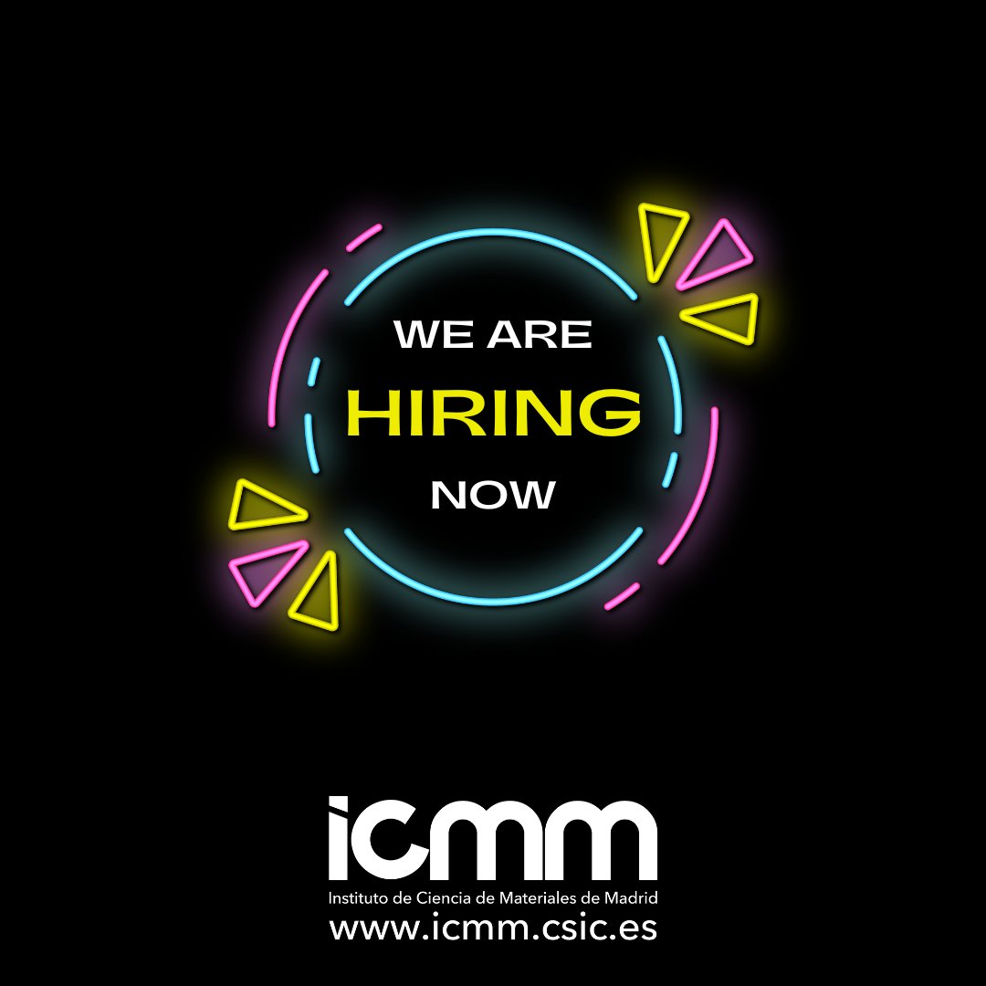 Instituto de Ciencia de Materiales Madrid - CSIC (@icmm_csic) on Twitter photo 🚨JOB OFFER!
👉We're looking for 2 motivated PhD candidates 👩🏽🔬to develop a multidisciplinary project with <a href="/celiacb90/">Celia Castillo Blas</a> and <a href="/felipegandara80/">Felipe Gándara</a>
⚗️If you like chemistry and crystallography this is your opportunity!
📆Deadline: 15/03/2025
👉Info: icmm.csic.es/en/joboffer/ph… 🚨JOB OFFER!
👉We're looking for 2 motivated PhD candidates 👩🏽🔬to develop a multidisciplinary project with <a href="/celiacb90/">Celia Castillo Blas</a> and <a href="/felipegandara80/">Felipe Gándara</a>
⚗️If you like chemistry and crystallography this is your opportunity!
📆Deadline: 15/03/2025
👉Info: icmm.csic.es/en/joboffer/ph…