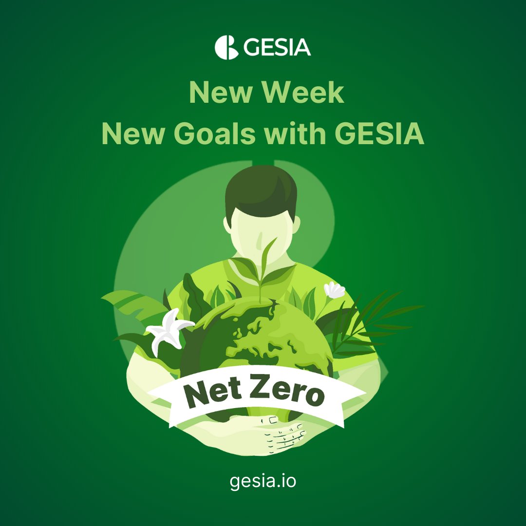 GECavengers's tweet photo. ๐ New Week, New Goals with GESIA! ๐
๐น How will you contribute to a #NetZero world this week?
๐น Have you explored GESIAโs platform features yet?
Tell us your thoughts and goals for a sustainable future, and letโs drive change together! ๐
#NetZeroClimate #GESIA #CarbonNeutral
#Sustainability #Blockchain #NetZeroClimate